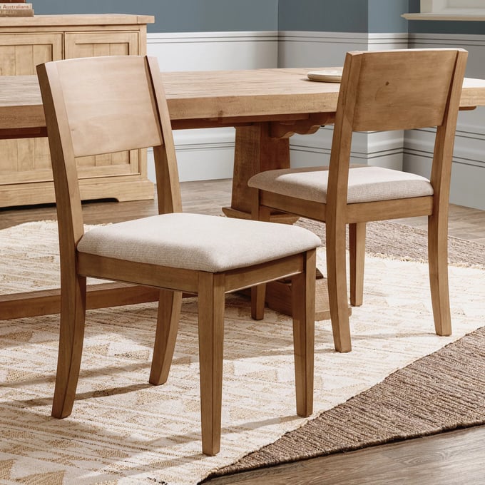Kosas Home Allegra Reclaimed Pine Wood Dining Chairs | Layla Grayce