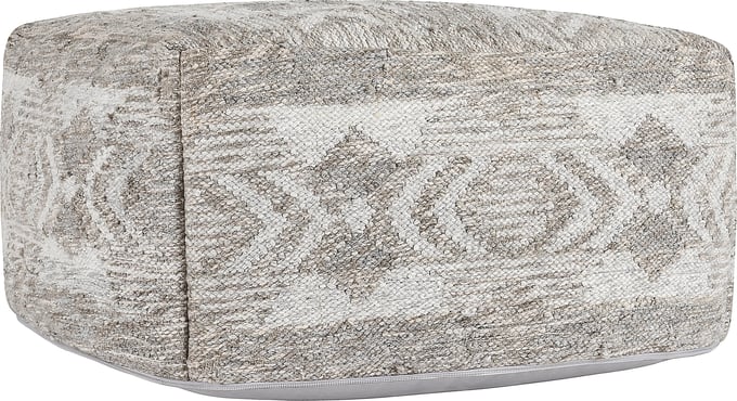 Caravan Indoor/Outdoor Square Pouf - Thumbnail 2