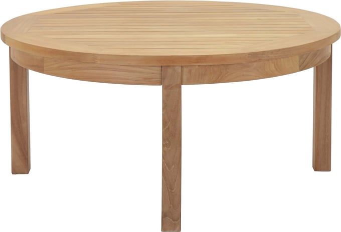 Andover Teak Round Coffee Table - Thumbnail 2