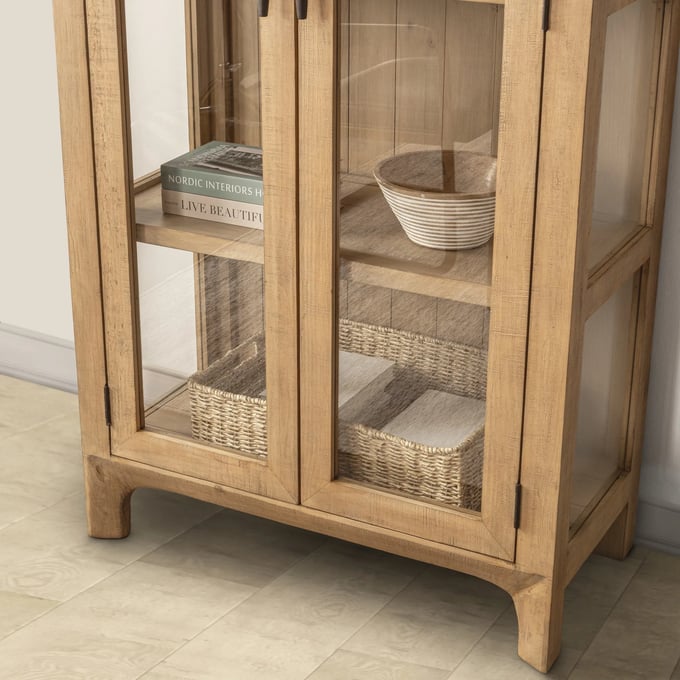 Classic Home Crest Reclaimed Pine Curio Cabinet | Layla Grayce
