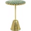 Dark Green, Polished Brass