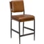 Steel Grey Powder Coat, Cuba Brown Leather