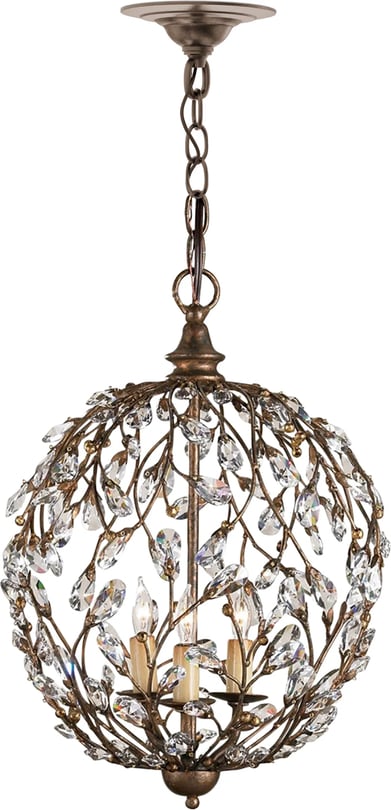 Crystal Bud Sphere Chandelier - Thumbnail 2