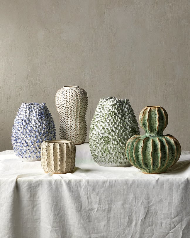Currey and Company Sunken Boat Double Gourd Vase - Thumbnail 2
