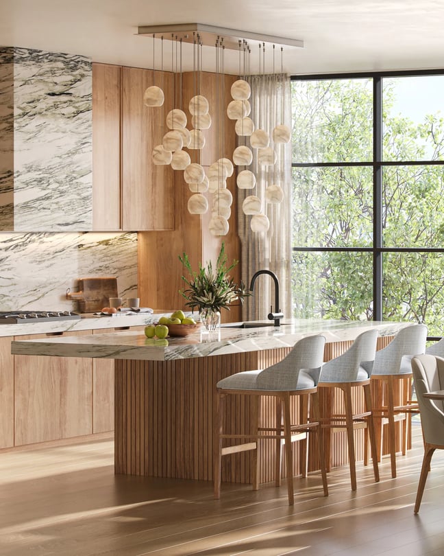 Currey and Company Daze 3-LIGHT Multi-Drop Pendant | Layla Grayce