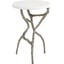 Polished Iron with White Marble