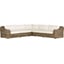 Venao Ivory, Natural Teak-FSC, Chunky Sand Woven