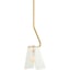 Metallic Brass, White