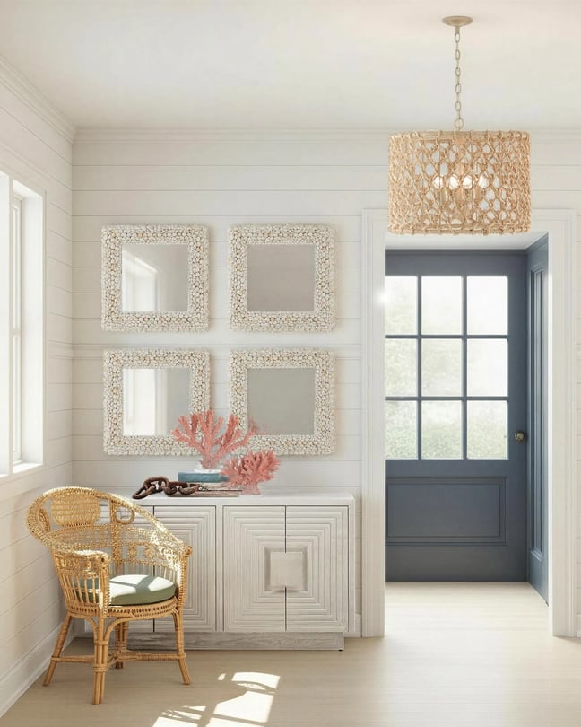 Currey and Company Chesapeake Drum Chandelier - Thumbnail 3