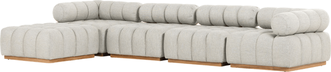 Roma Outdoor 4PC Sectional W/Ottoman