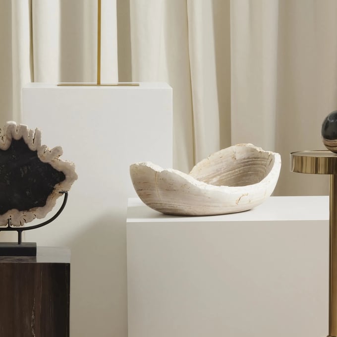 Oval Petrified Wood Bowl - Thumbnail 3