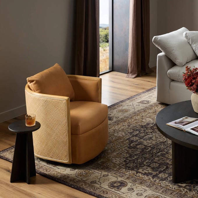 Newbury Swivel Chair - Thumbnail 4