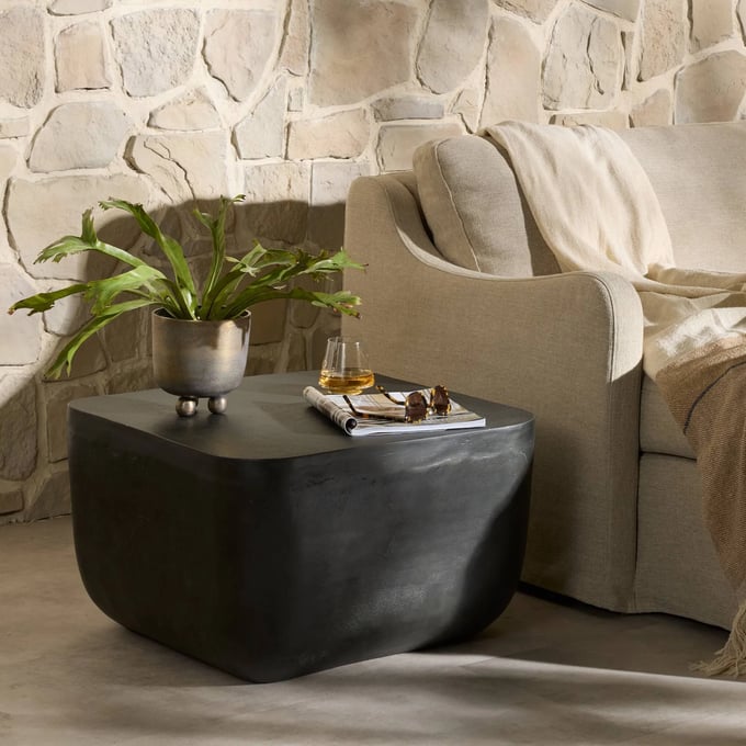 Basil Square Outdoor End Table - Thumbnail 3