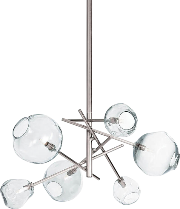 Molten Chandelier with Smoke Glass - Thumbnail 2