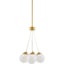 Metallic Brass, White