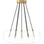 Clear Glass, Burnished Brass, Black Cord