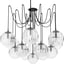 Clear Ribbon Glass, Black Gunmetal