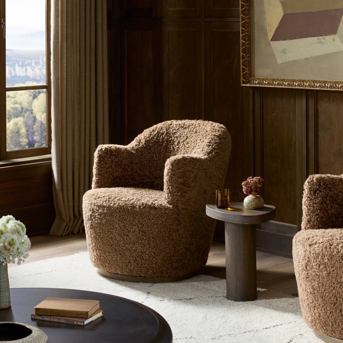 Four Hands Aurora Swivel Chair - Thumbnail 3