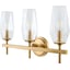 Metallic Brass, Clear, White