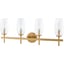 Metallic Brass, Clear, White