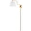Metallic Brass, White