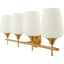 Metallic Brass, White