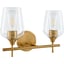 Metallic Brass, Clear, White