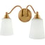 Metallic Brass, White