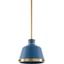 White, Blue, Metallic Brass