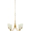 White, Translucent, Metallic Brass