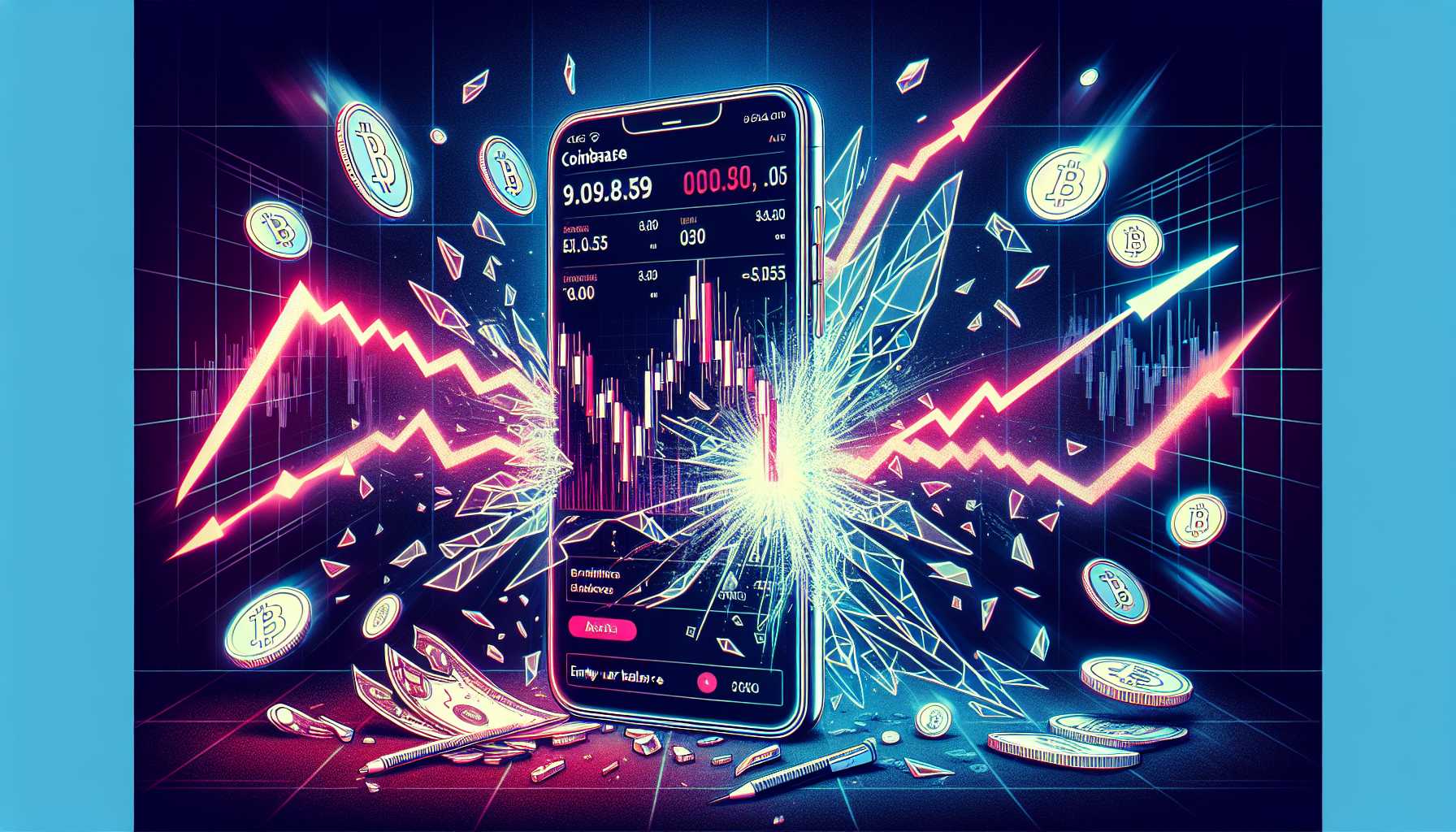 Coinbase-App-Absturz führt zu Kurssturz der Aktien