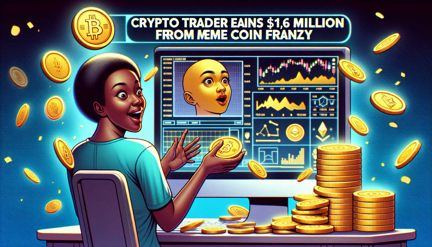 Explosion des Meme-Coin-Handels: 1,6 Millionen Dollar Gewinn in einer Stunde