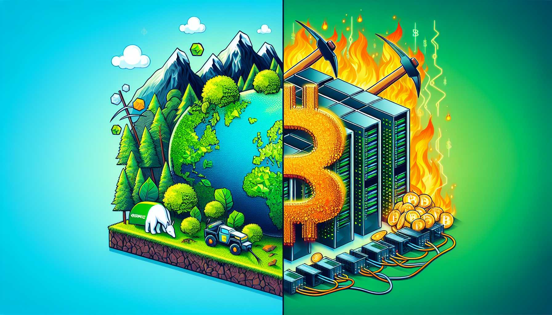 Kontroversen um Bitcoin-Mining und Klimaschutzvorwürfe