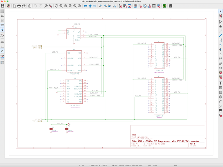 Figure 1.5.5: KiCad’s schematics can span over multiple sheets.