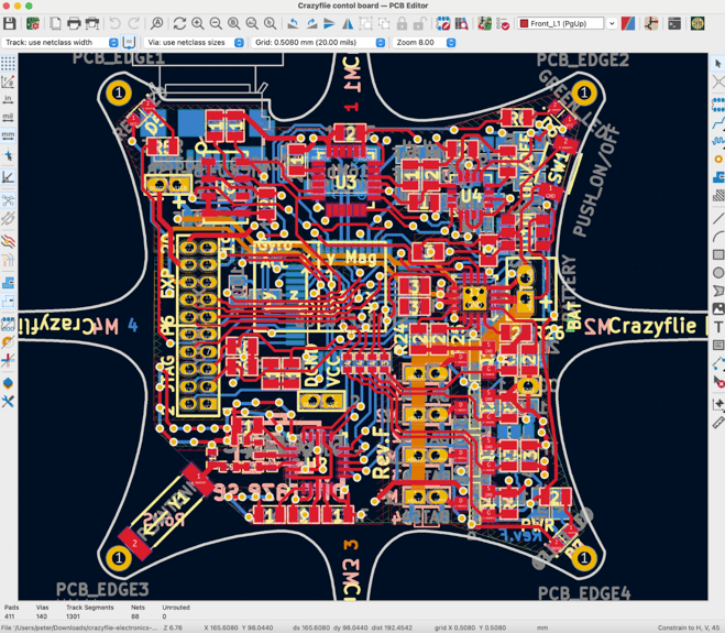 Figure 1.5.12: Featured board 'Made with KiCad': Crazyflie.