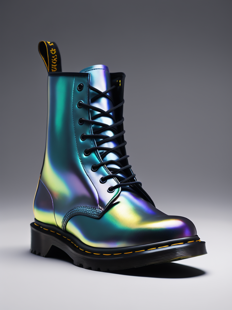 Premium Free ai Images made of iridescent foil holographic