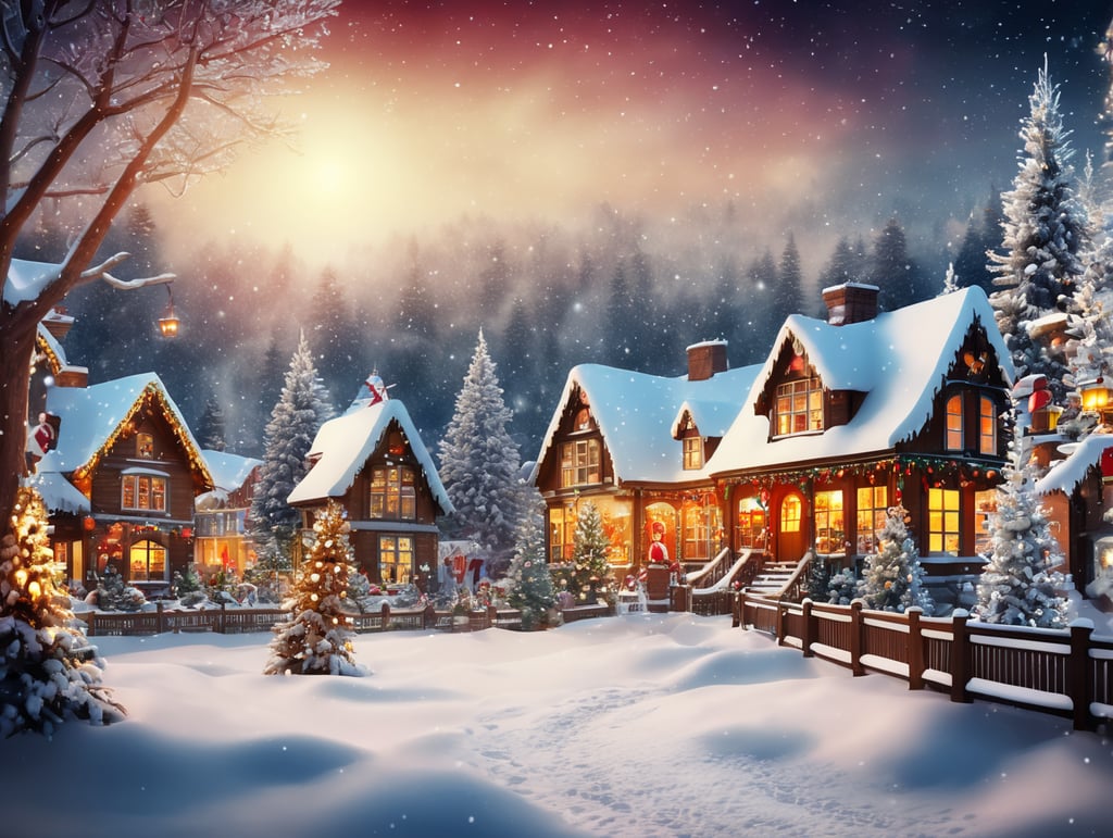 Premium Free ai Images | christmas overlay image background realistic