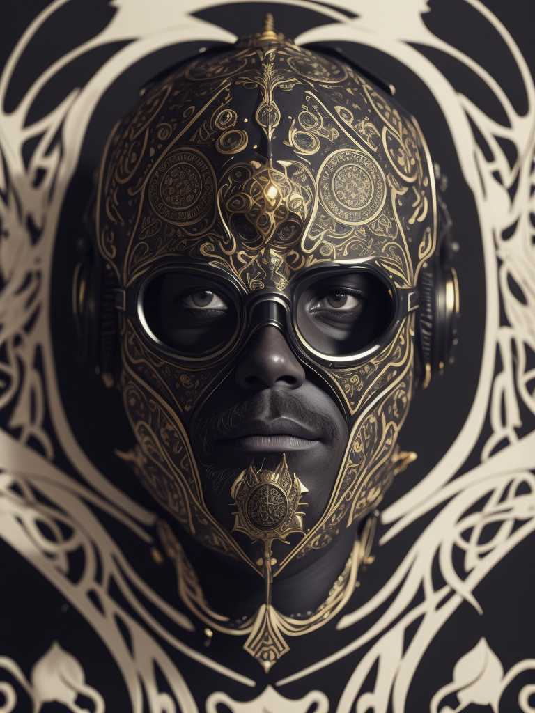 Premium Free ai Images porcelain skin hyper realistic sci fi black