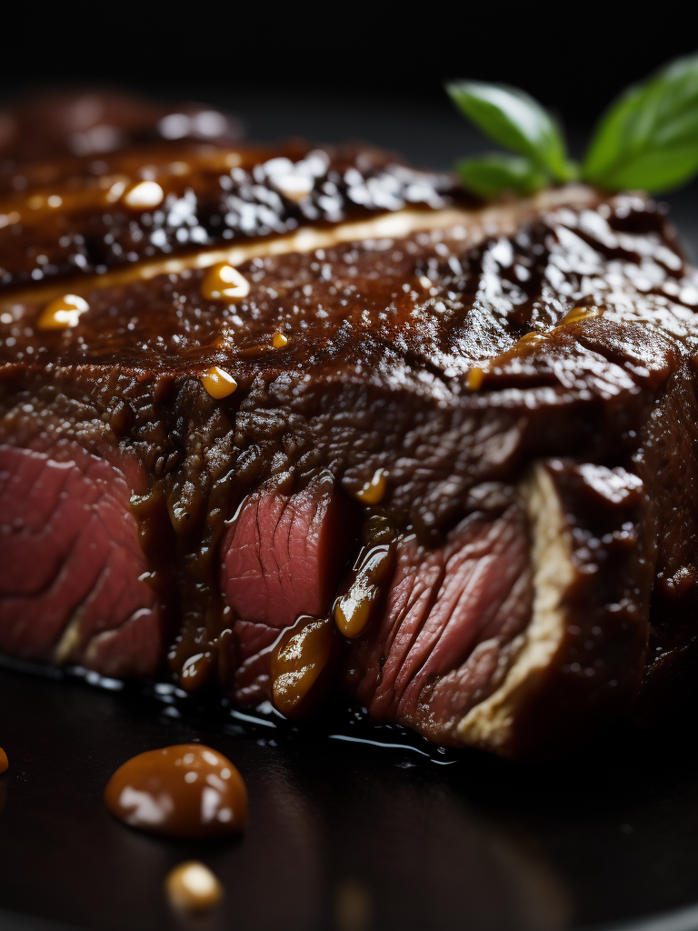 Lumenor AI Image Generation macro photography of steak