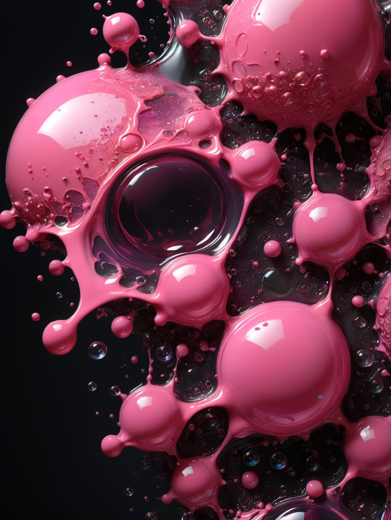 Premium Free ai Images concept of human liquid melted wax bubbles