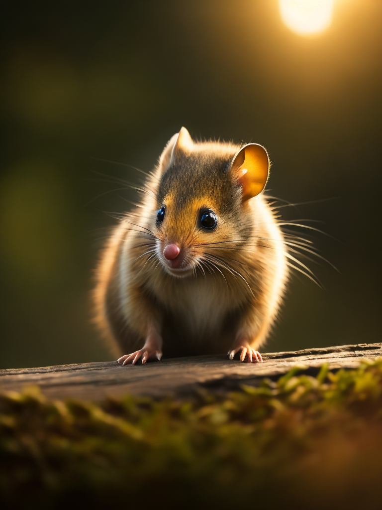 Lumenor AI Image Generation - one extremely cute and fluffy dormouse ...