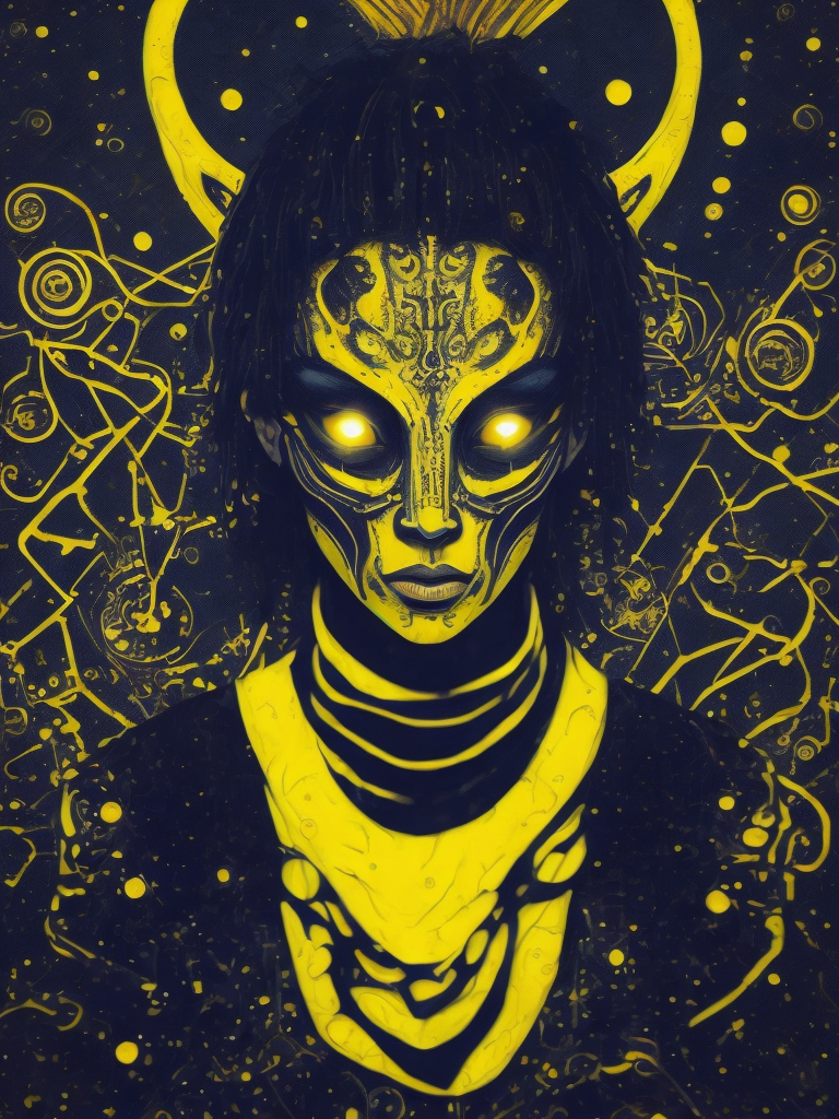 Lumenor AI Image Generation - portrait of an alien batik intricate ...
