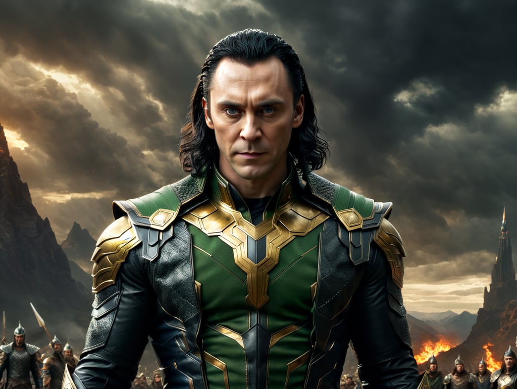 Premium Free ai Images | loki staring into the camera angry full body