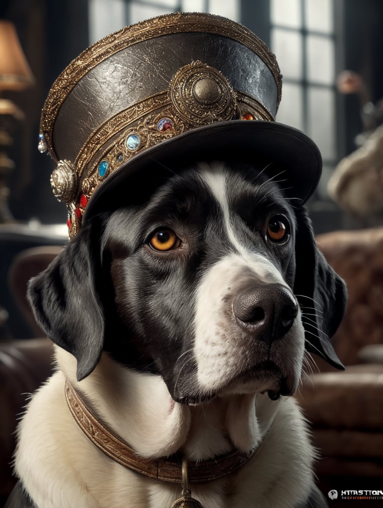 כלב חובש כובע