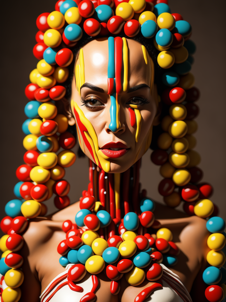 Lumenor AI Image Generation - abstract female humanoid made out of ...