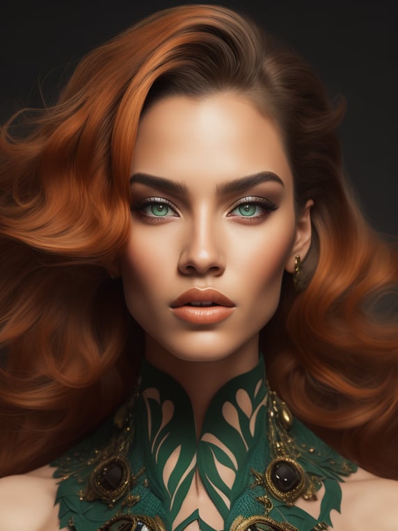 Premium Free ai Images | super realist portrait of tanned supermodel ...