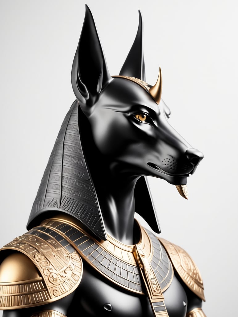 Premium Free ai Images | egyptian god anubis dark style sharp on ...