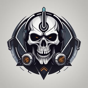 Premium Free ai Images | skull gaming logo futuristic reaper logo ...