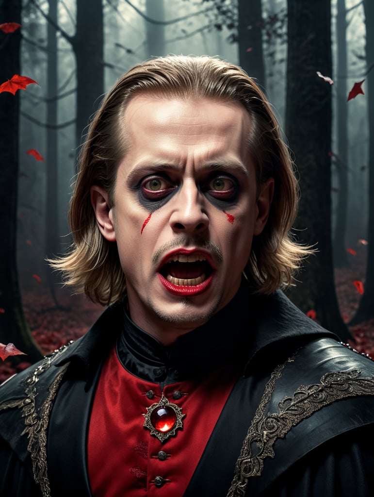 Premium Free ai Images macaulay culkin in dracula halloween costume