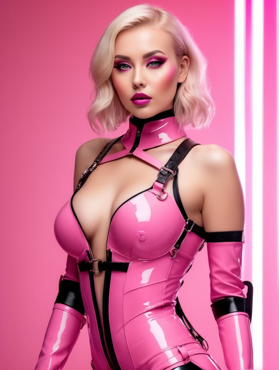Women in sales latex boots